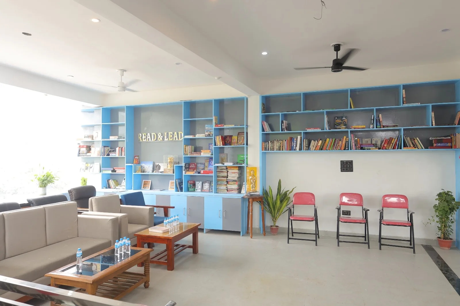 CSL seating and shelves